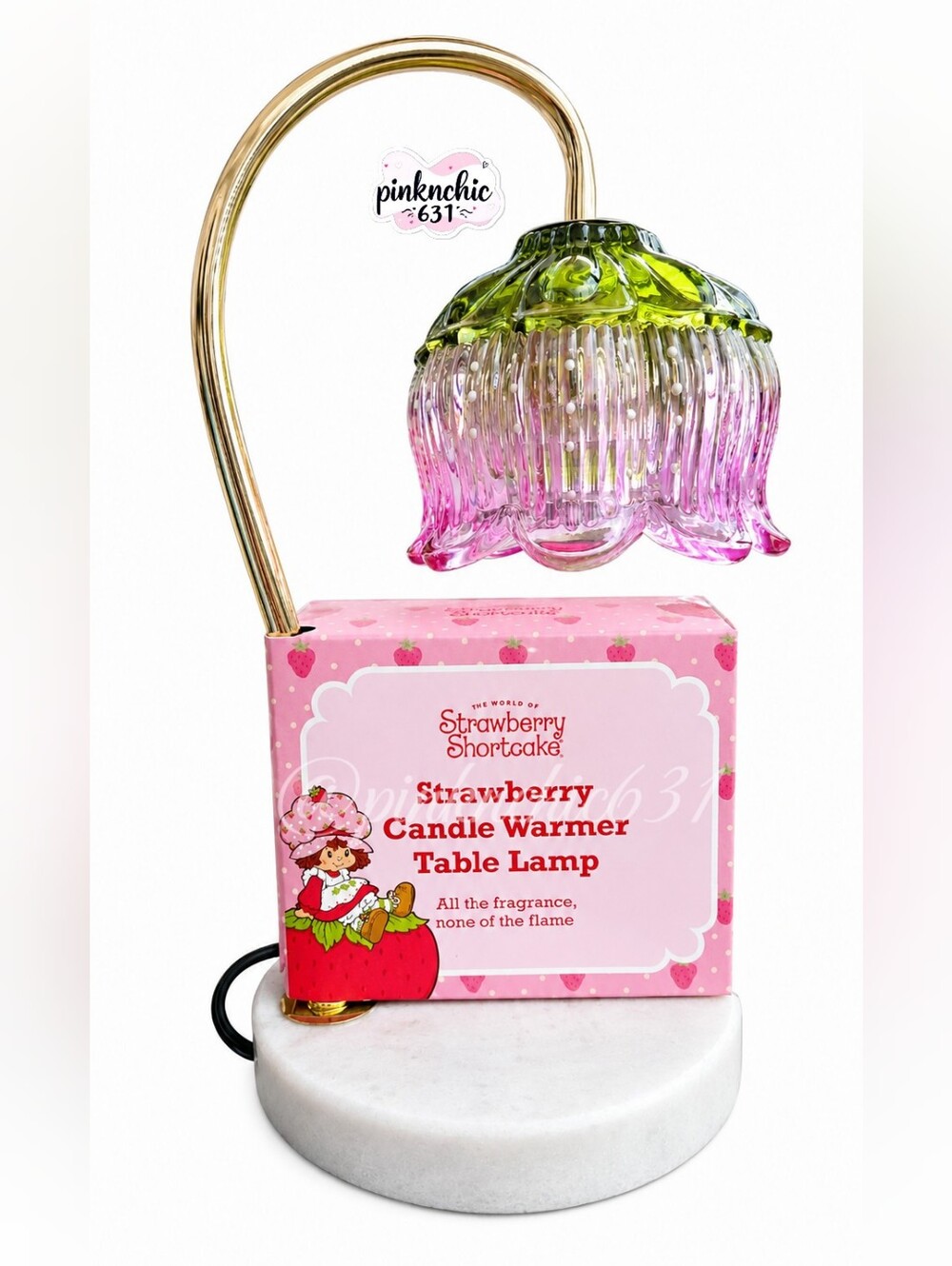 Strawberry Shortcake Dimmable Candle Warmer Table Lamp With Timer